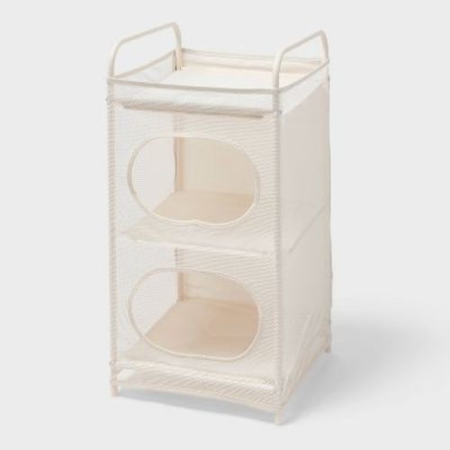 2 Tier Flexible Tower Storage Ivory - Brightroom™