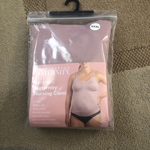 Destination Maternity Seamless Nursing Cami Womens Size XXXL Soft Tank Top