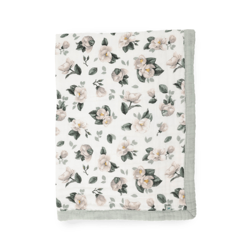 Organic Cotton Muslin Baby Quilt - Magnolia