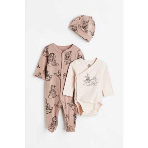 3-piece Patterned Cotton Jersey Set