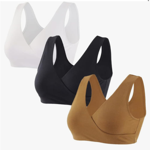 Maternity Nursing Bras, Seamless Maternity Bra for Pregnancy & Breastfeeding, Comfortable Wireless Bra Night Sleep Top