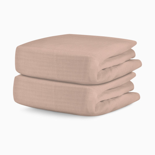 Newton Baby 2-Pack Organic Cotton Breathable Crib Sheets - Clay