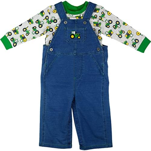 John Deere baby-boys Infant Boys' Overall Set