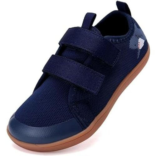 WateLves Toddler Little Kid Wide Barefoot The First Walking Shoes - 6 Wide - Blue