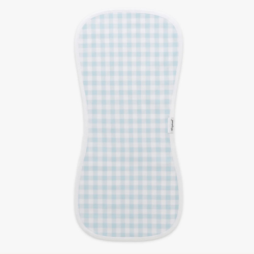 Picnic Gingham Burp Cloth - Blue | Gooselings