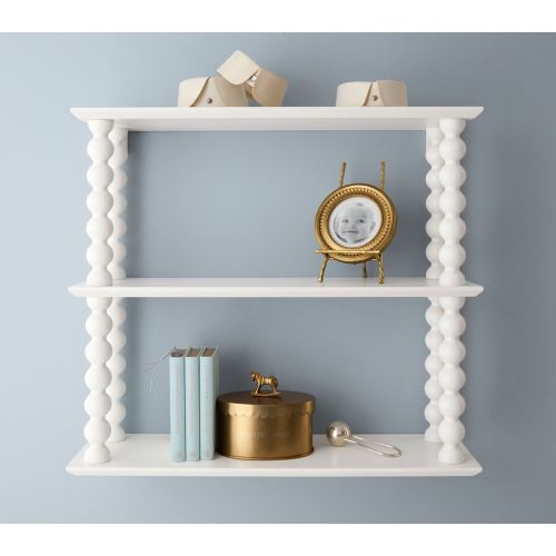 Chris Loves Julia Turned Wood Tiered Shelf (21.5" x 24") | Pottery Barn Kids