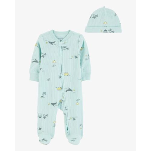 Baby 2-Piece Beach 2-Way Zip Sleep & Play Pajamas - Blue - Carter's | Carter's