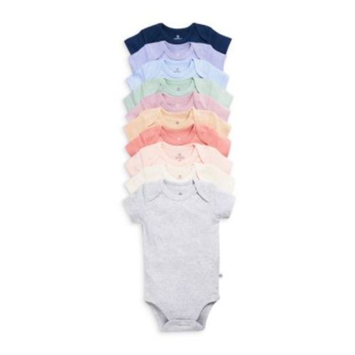 Girls' 10 Pack Short Sleeve Bodysuits - Baby