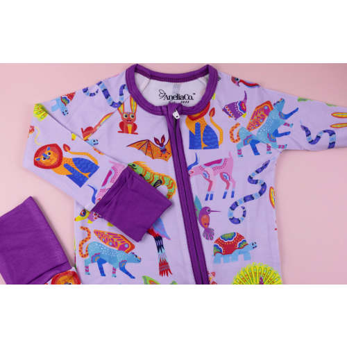 Purple Alebrije Bamboo Pajamas – Anelia Co.
