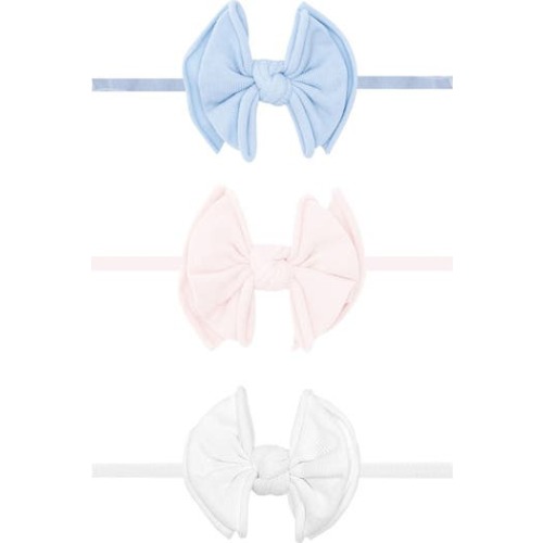 3-Pack Baby Fab Skinny Bow Headbands