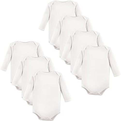 Luvable Friends Baby Cotton Long-Sleeve Bodysuits