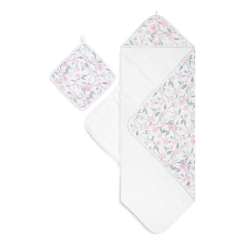 2-Pack Cotton Washcloth & Hooded Towel