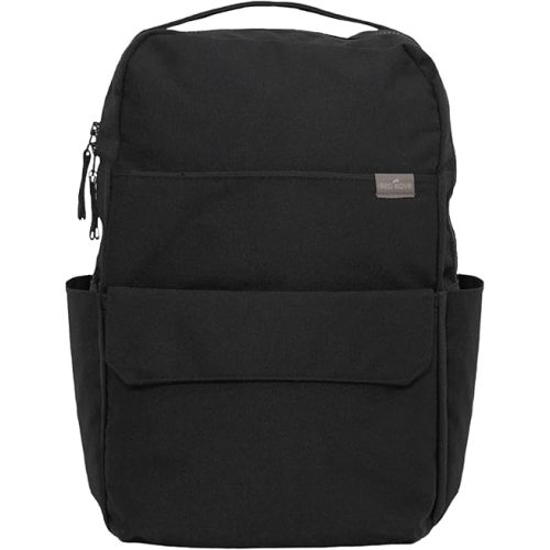 RED ROVR Roo Lightweight 1 LB Diaper Bag Backpack | 11 organizational pockets| Durable & Water-Resistant (Black)