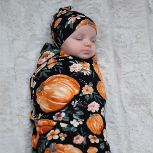 Baby Swaddle Set: Harvest Floral – Lila
