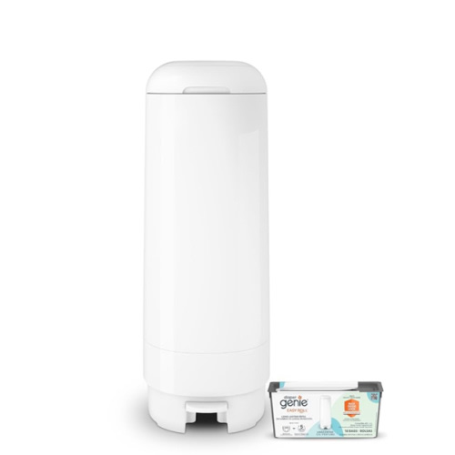 Diaper Genie Signature Pail Includes 1 Easy Roll Refill with 18 Bags | Holds Up to 846 Newborn-Sized Diapers Per Refill