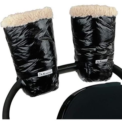 7AM Enfant Stroller Warmmuffs - Polar Hand Warmers with Anti- Freeze, Cold Weather, Water Repellent & Warm Hand Gloves for Pushchair, Pram, Stroller & Car Seat Bar