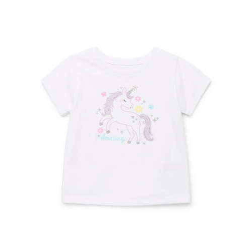 Garanimals Baby Girl Graphic T-Shirt with Short Sleeves, Sizes 0M-24M