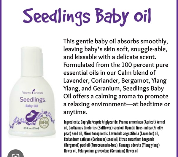 Baby Oil - Young Living Seedlings