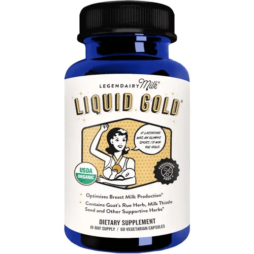 Legendairy Milk Liquid Gold Lactation Support | Lactation Supplement with Organic Goats Rue, Milk Thistle, Shatavari, Fennel, Alfalfa & Anise | Breastfeeding Supplements, 60 Count