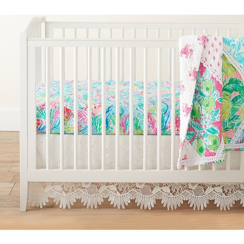 Lilly Pulitzer Party Patchwork Toddler Comforter | Pottery Barn Kids