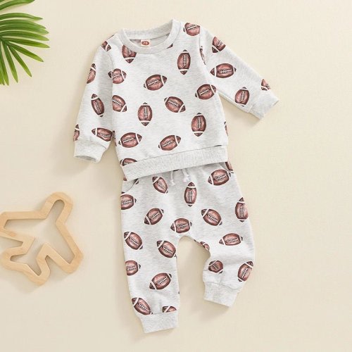 Football Print Sweatsuit – The Ollie Bee