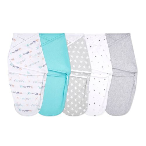 Aden + Anais Essentials Easy Swaddle Wrap - 0-3 Months - 5pk