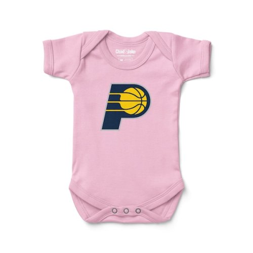 Newborn & Infant Indiana Pacers Chad & Jake Pink Primary Logo Bodysuit