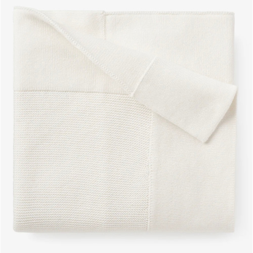 White Sofia + Finn Knit Baby Blanket WHITE / 30X40