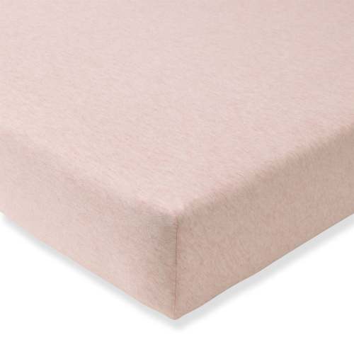 Solid Organic Cotton BEESNUG® Fitted Crib Sheet - Sandy Pink