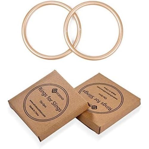 TOPIND 3 inch Aluminum Rings for Baby Slings and Baby Carrier, Sling Rings Wraps Carriers Durable Anodized Aluminum Rings Lead and Nickel Free, lab Tested for Strength and Safety (Rose Gold)