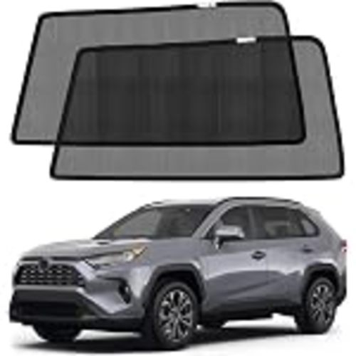 KOCZIL RAV4 Window Shades 2019-2024, Rear Side Mesh, 2PCS | Custom Fit Window Shades, Breathable Mesh Blocks UV Rays, Reduces Heat & Glare, Creates Comfort for Babies & Rear Passengers : Automotive