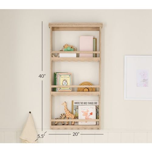 Marlowe Tiered Wood Book Rack 40"x21" | Pottery Barn Kids