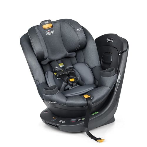 Chicco Fit360 Rotating Convertible Car Seat, 360° Rotation, LeverLock | Convertible toddler car seat, Carbon/Grey, ClearTex, GREENGUARD Gold, 4-40 lbs rear-facing, ASIP, magnetic chest clip