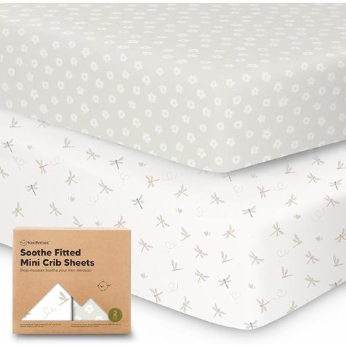2-Pack Pack and Play Fitted Sheets - Organic Cotton (Meadow)