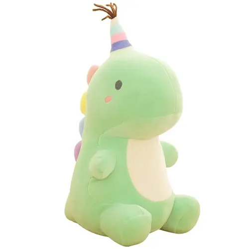 Stuffed Animal Plush Toys, Cute Dinosaur Toy, Soft Dino Plushies for Kids Plush Doll Gifts for Boys Girls (Green, 9 Inch)
