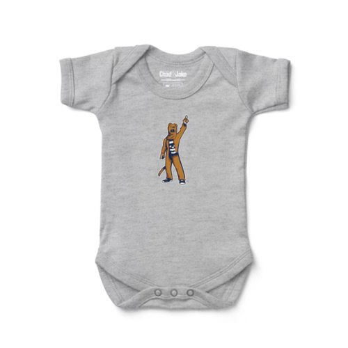 Infant Chad & Jake  Heather Gray Penn State Nittany Lions Logo Bodysuit