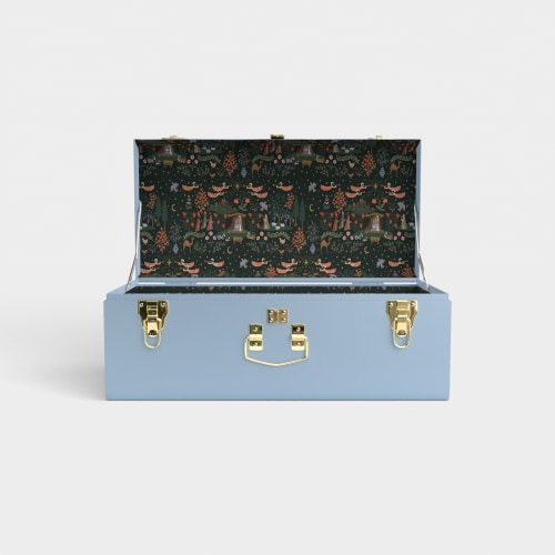 Petite Trunk - Light Blue - Nativity / No Embroidery