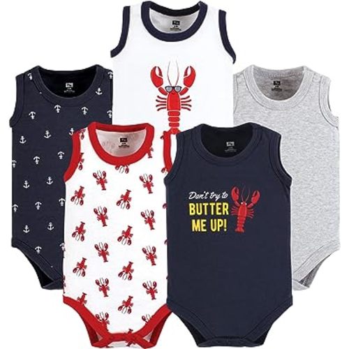 Hudson Baby Unisex Baby Cotton Sleeveless Bodysuits
