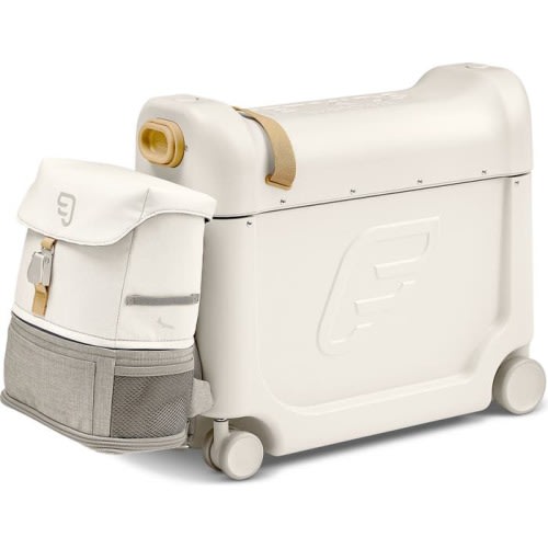 Stokke Jetkids by Stokke BedBox® Ride-On Carry-On Suitcase & Backpack Set, White/ White