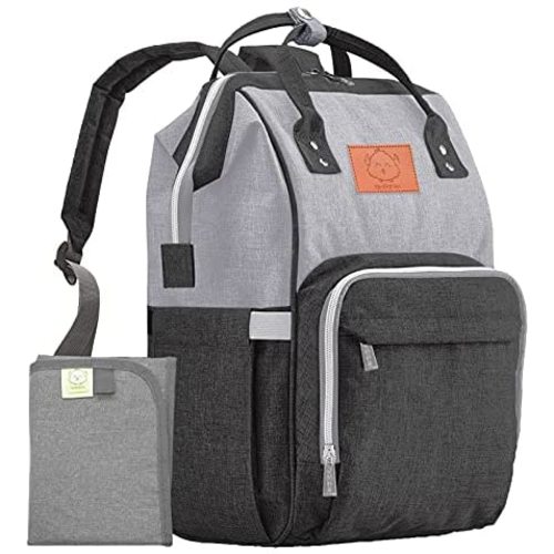 Diaper Bag Backpack, Waterproof Multi Function Baby Travel Bags (Graphite)