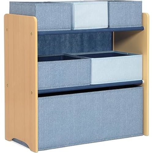 Delta Children - GapKids 6 Bin Toy Organizer - Greenguard Gold Certified, Indigo Blue