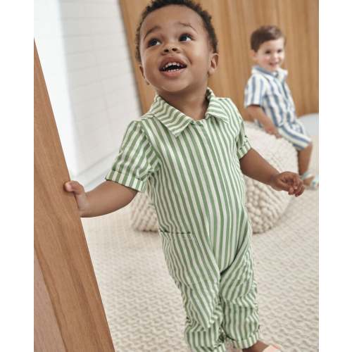 Baby Canvas Utility Coveralls | Hanna Andersson