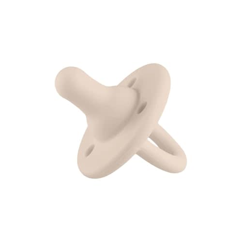 Lee Lee and Me Paci - Sand Color - 100% Medical Grade Silicone Pacifier Breast-Like Nipple Design for Better Latch - Size 0-18 Months