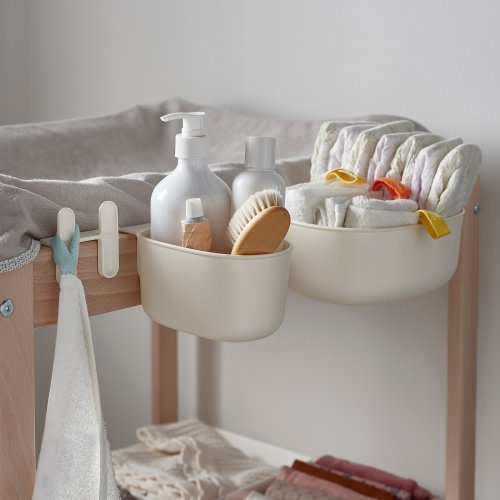 ÖNSKLIG Racks for changing table, set of 4 - white
