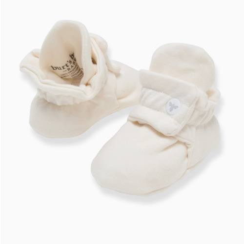Solid Adjustable Organic Baby Booties | Burt's Bees Baby™