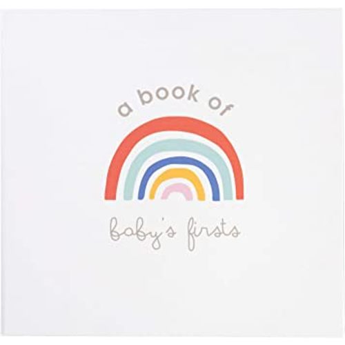 C.R. Gibson Rainbow ''A Book of Baby's Firsts'' Baby First Year Memory Book with Ink Pad, 36 Pages, 9.5'' x 9''