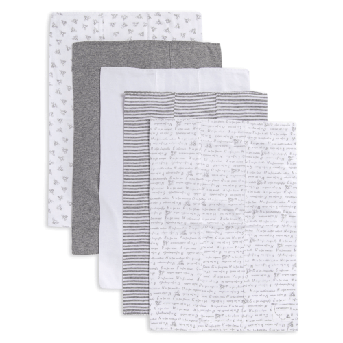 Extra Absorbent Organic Baby Burp Cloths 5 Pack