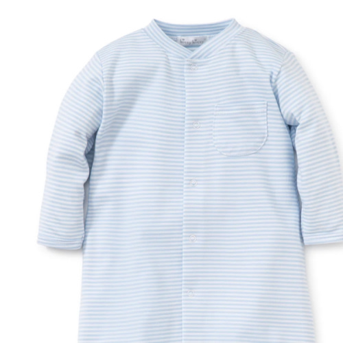 Simple Stripes Blue Convertible Gown