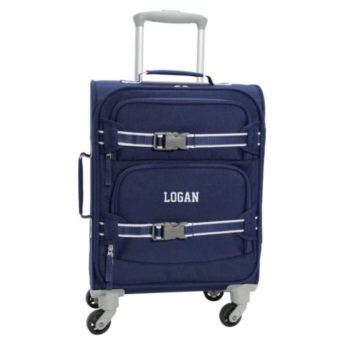 Personalized Mackenzie Navy Solid Ultimate Luggage - Carry On