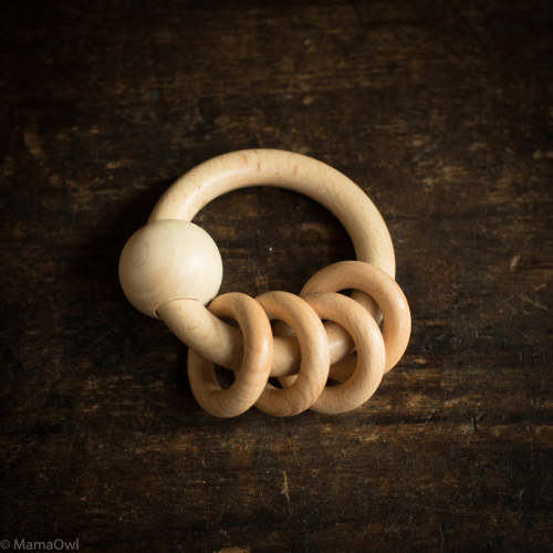 Wooden Touch Ring with 4 Rings – MamaOwl